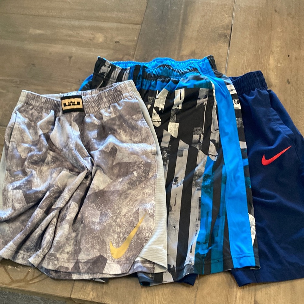 3 Pair Boys Large Nike Dri Fit Shorts